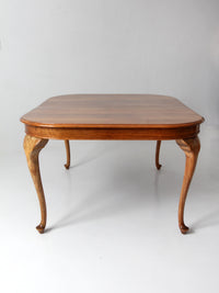 antique Queen Anne revival extension dining table