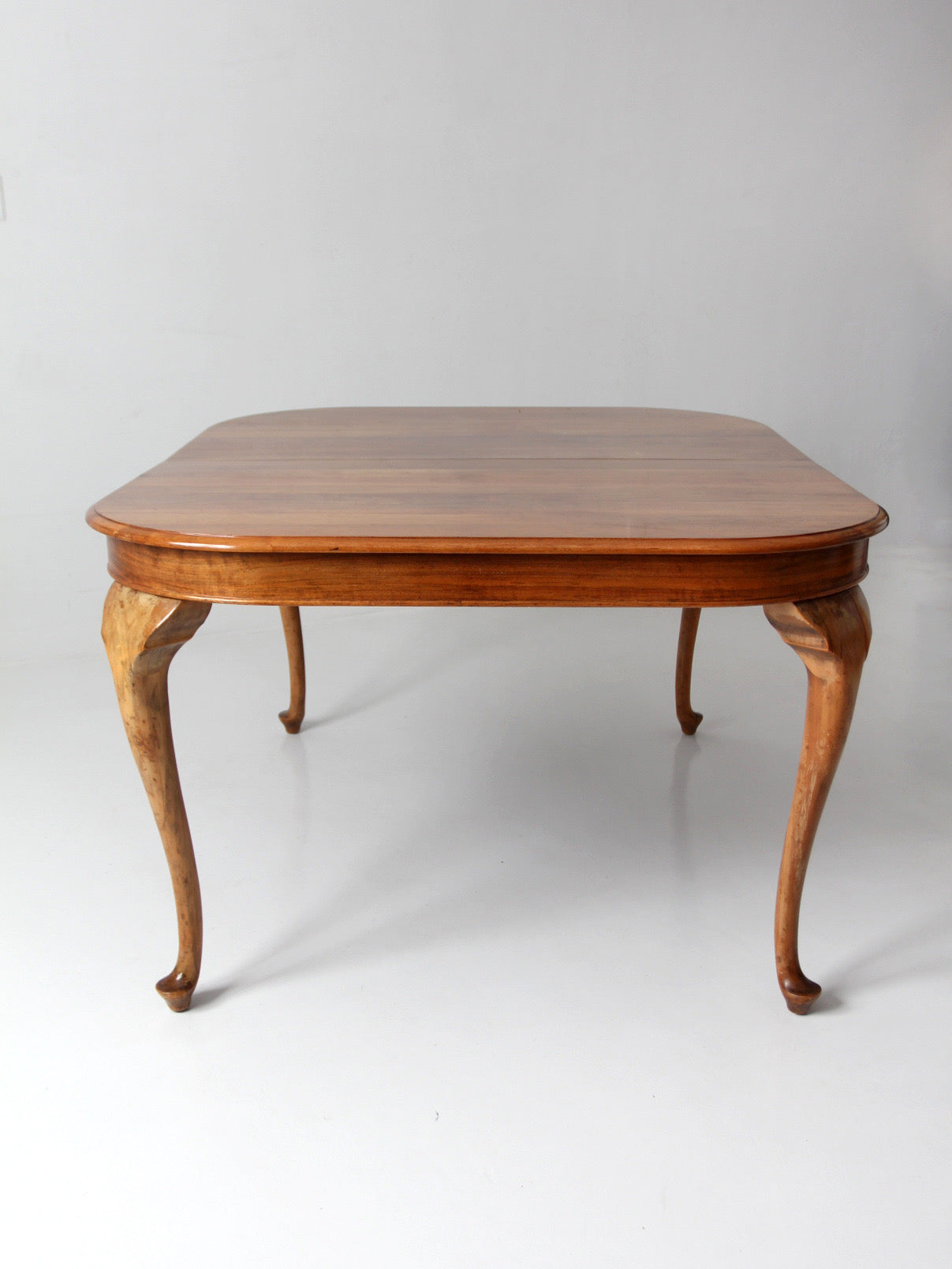 antique Queen Anne revival extension dining table