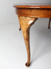 antique Queen Anne revival extension dining table