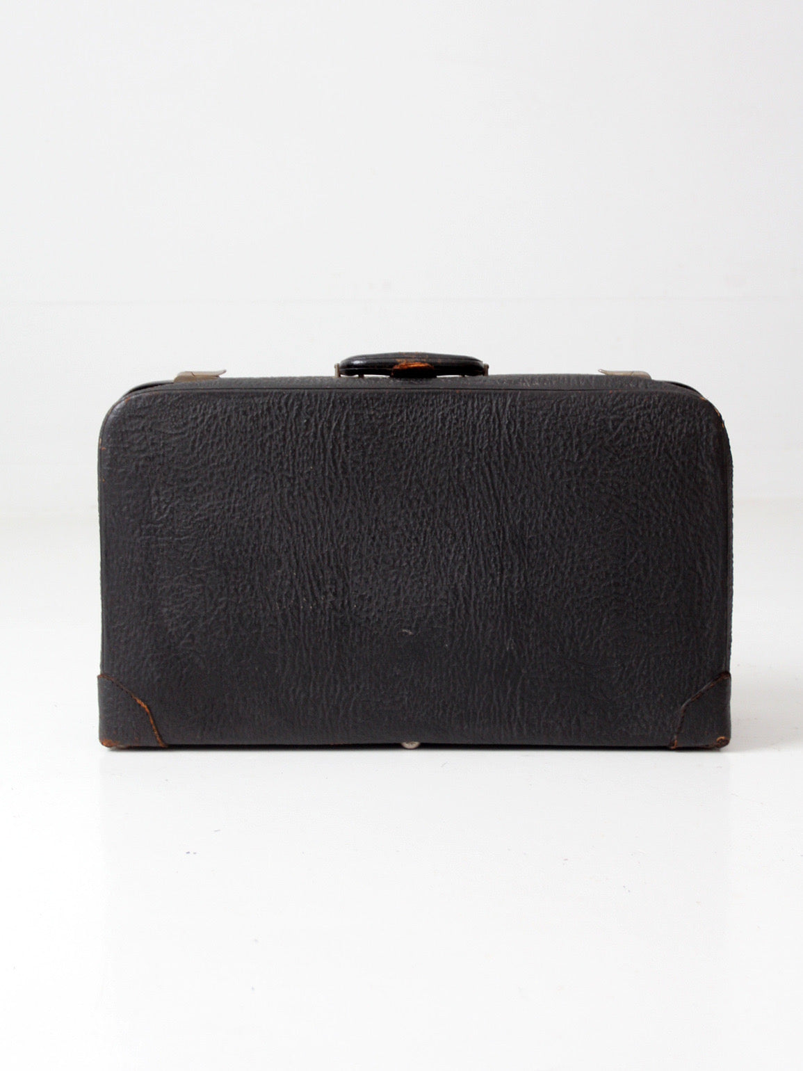 vintage 1930s Belber black leather suitcase
