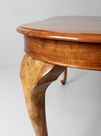 antique Queen Anne revival extension dining table