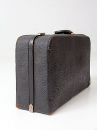 vintage 1930s Belber black leather suitcase