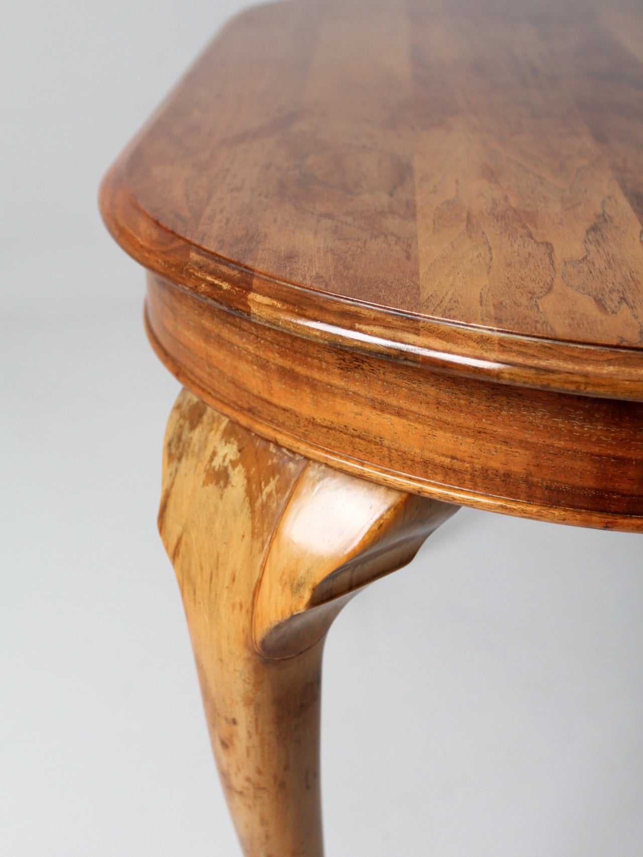 antique Queen Anne revival extension dining table