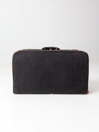 vintage 1930s Belber black leather suitcase
