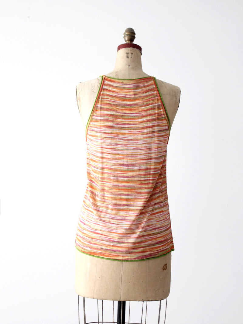vintage Missoni knit tank top