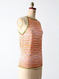 vintage Missoni knit tank top