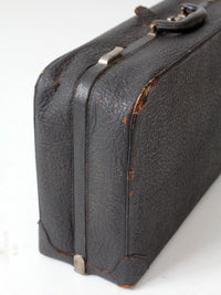 vintage 1930s Belber black leather suitcase