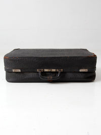 vintage 1930s Belber black leather suitcase