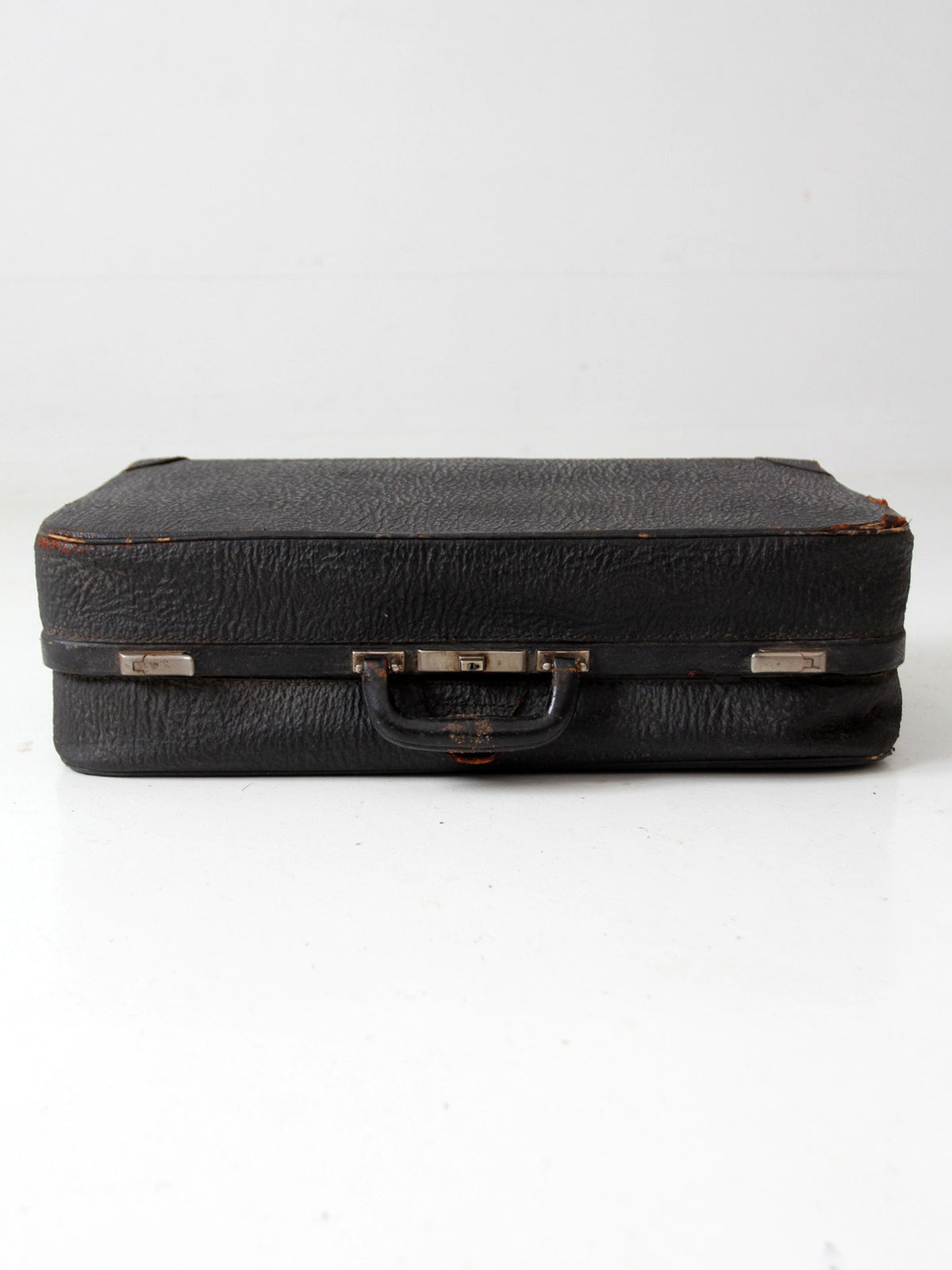 vintage 1930s Belber black leather suitcase