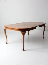 antique Queen Anne revival extension dining table