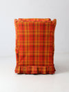 vintage 1970s plaid recliner