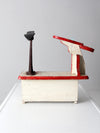 vintage cobbler's shoe stand station