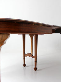 antique Queen Anne revival extension dining table