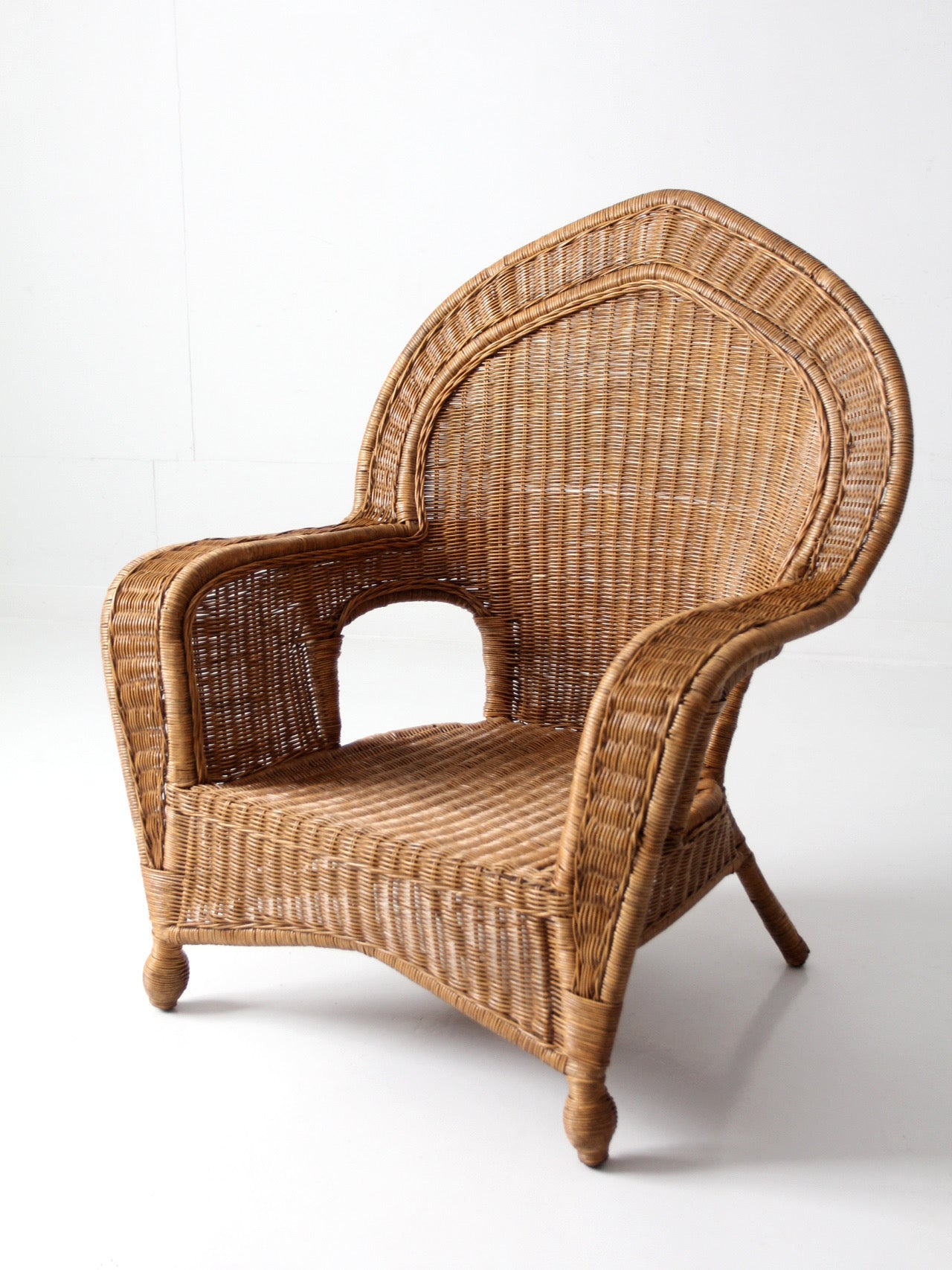 vintage wicker armchair | Victorian revival