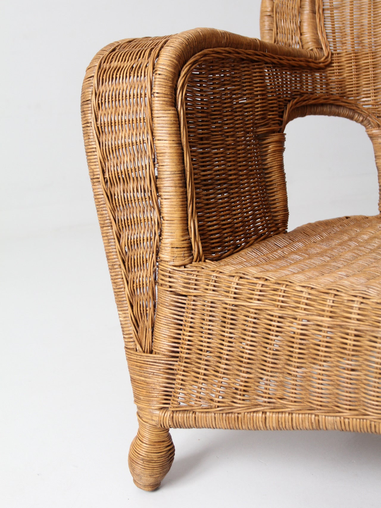 vintage wicker armchair | Victorian revival