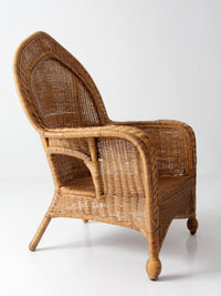 vintage wicker armchair | Victorian revival