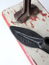 vintage cobbler's shoe stand station