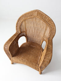 vintage wicker armchair | Victorian revival