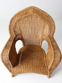 vintage wicker armchair | Victorian revival