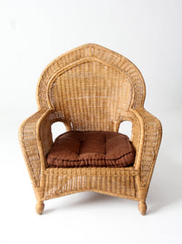 vintage wicker armchair | Victorian revival