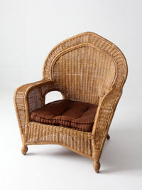 vintage wicker armchair | Victorian revival