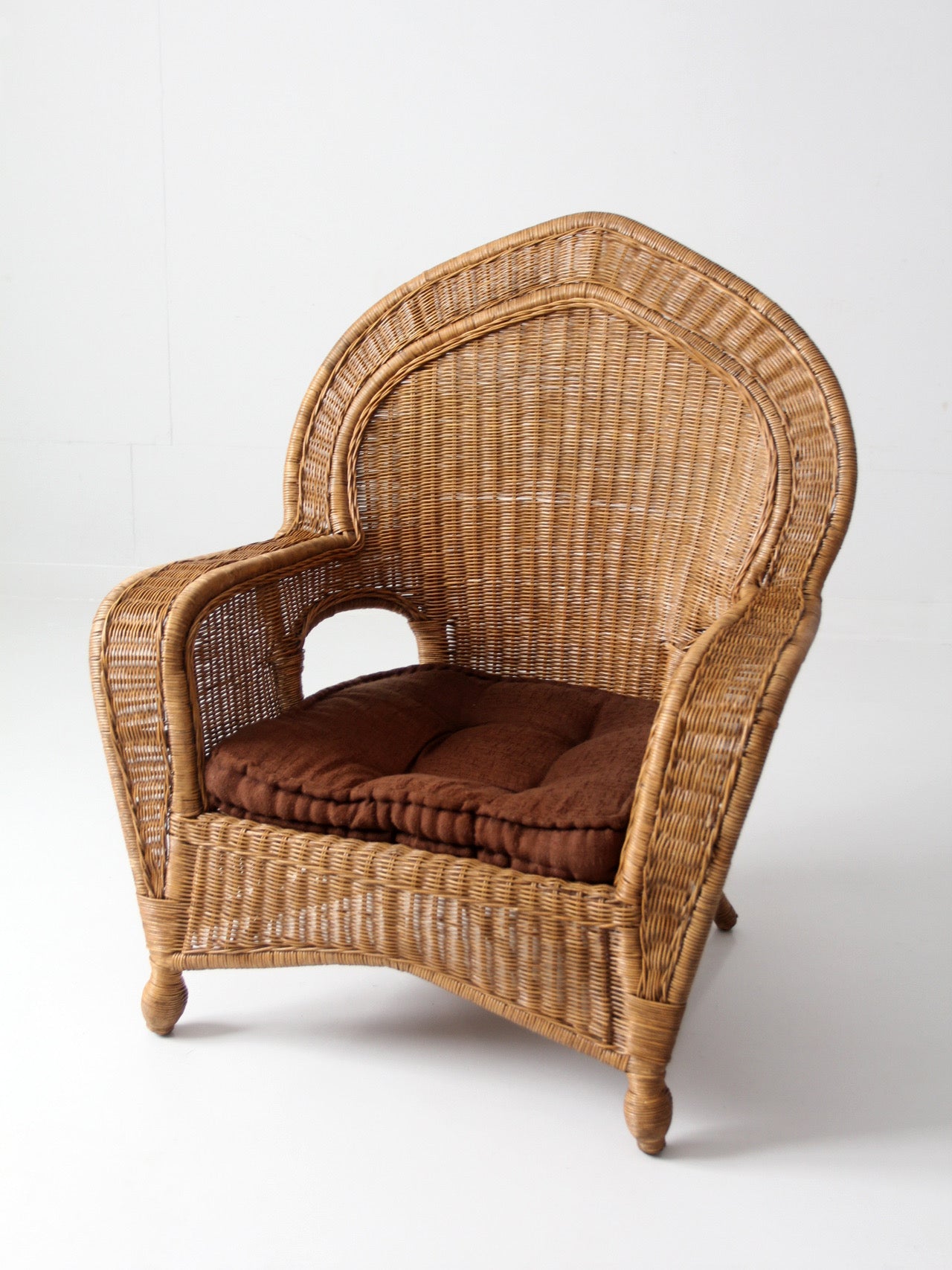 vintage wicker armchair | Victorian revival