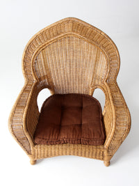 vintage wicker armchair | Victorian revival