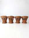 vintage rattan chairs set of 4