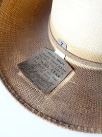 vintage Rockmount distressed cowboy hat