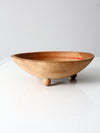 vintage hand-painted wood bowl