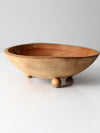 vintage hand-painted wood bowl