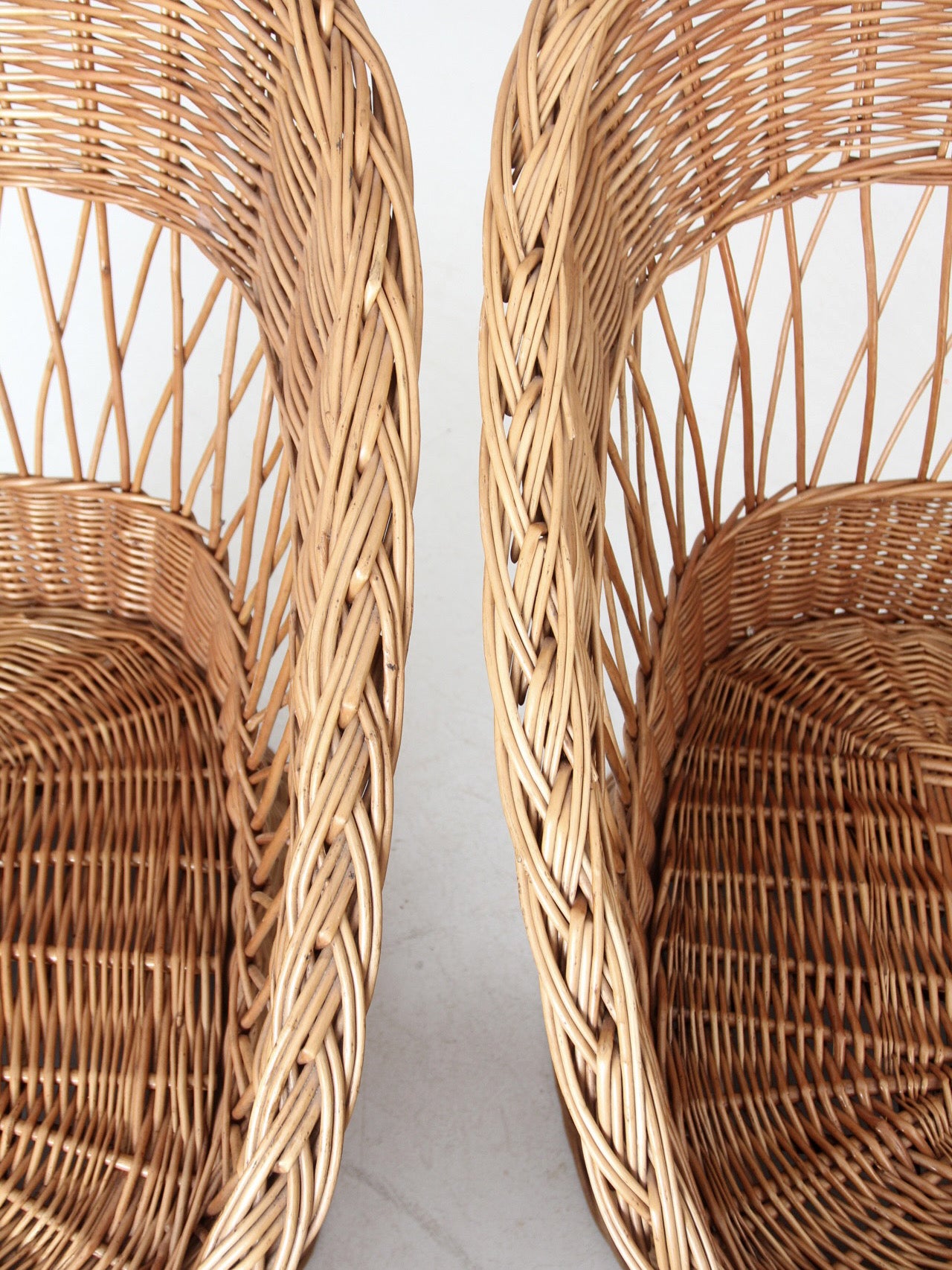 vintage rattan chairs set of 4