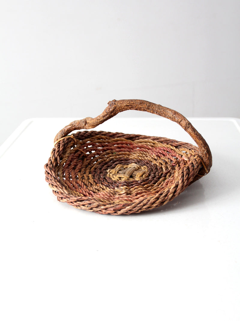 vintage rustic gathering basket