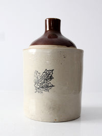 antique Western Stoneware crock jug