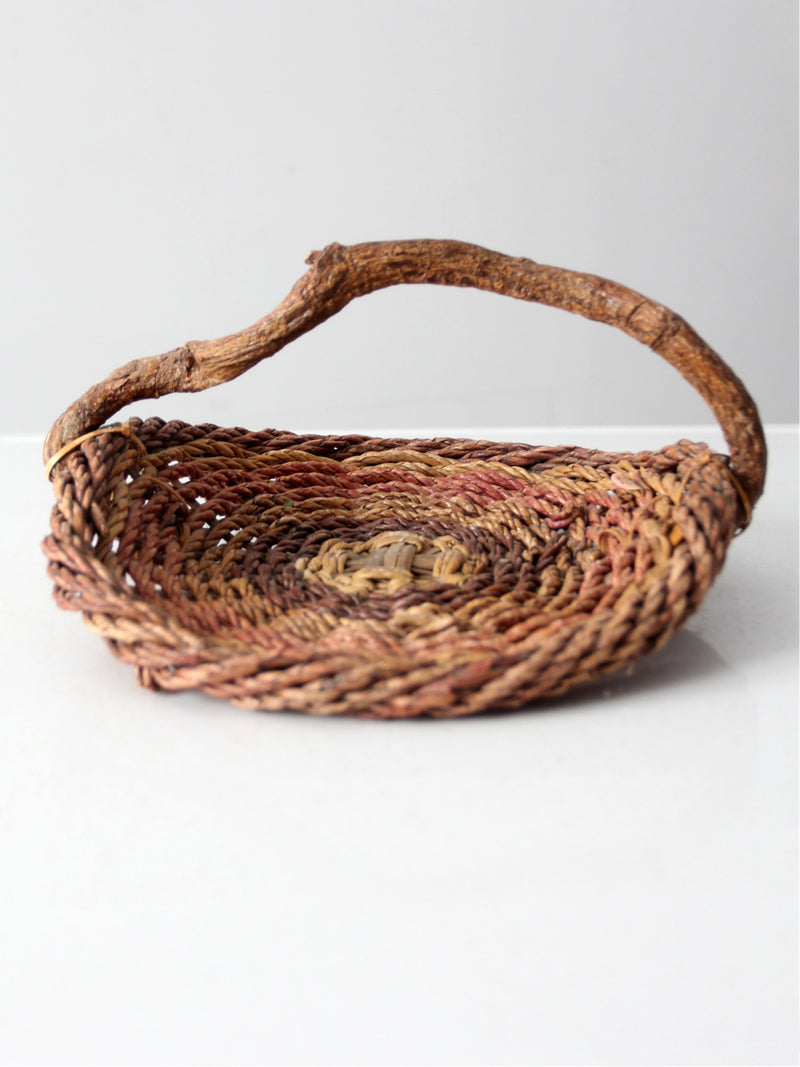 vintage rustic gathering basket