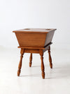 mid-century Heywood-Wakefield dough box side table