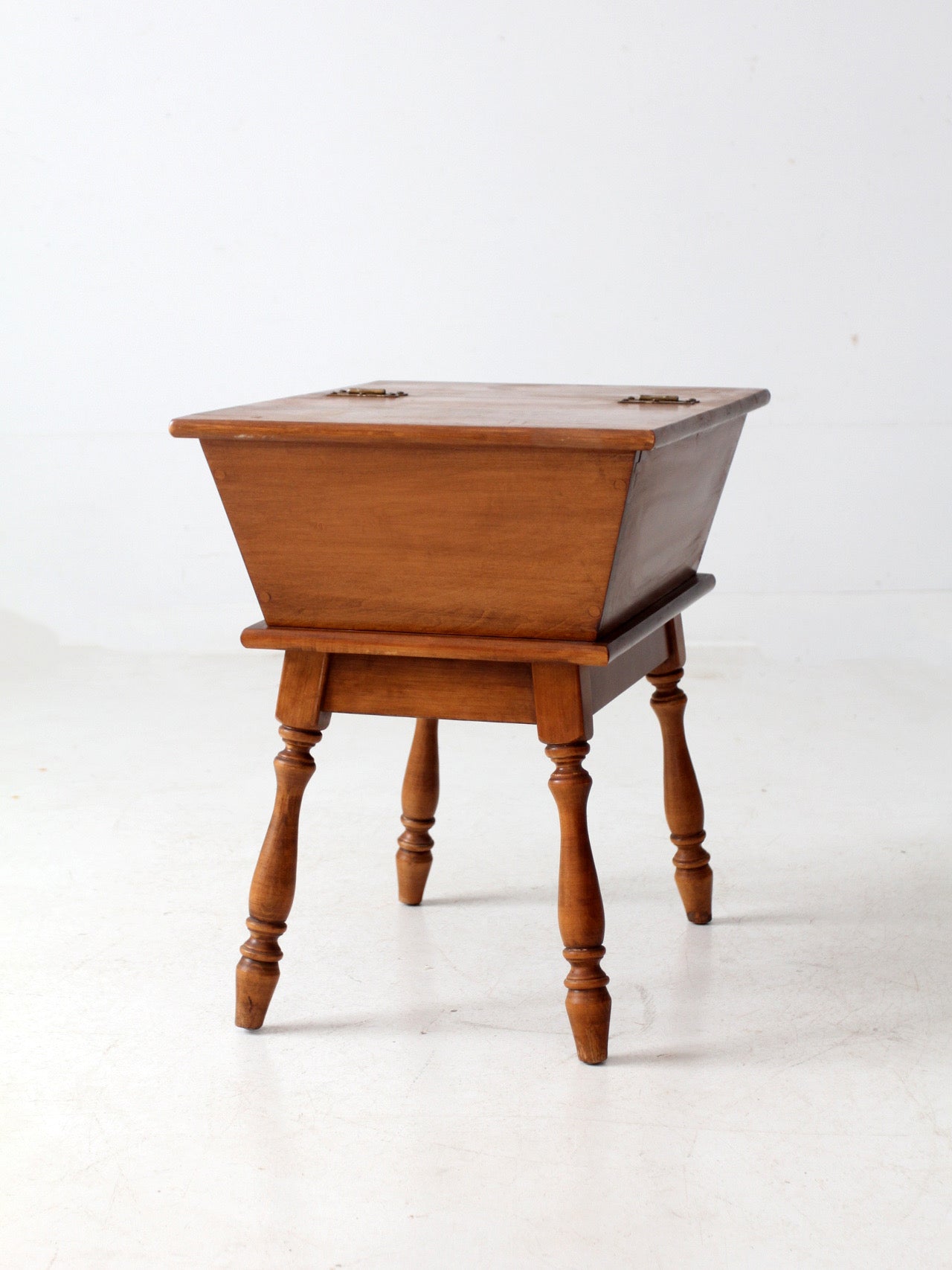 mid-century Heywood-Wakefield dough box side table