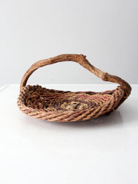 vintage rustic gathering basket