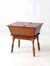 mid-century Heywood-Wakefield dough box side table