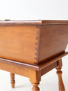 mid-century Heywood-Wakefield dough box side table