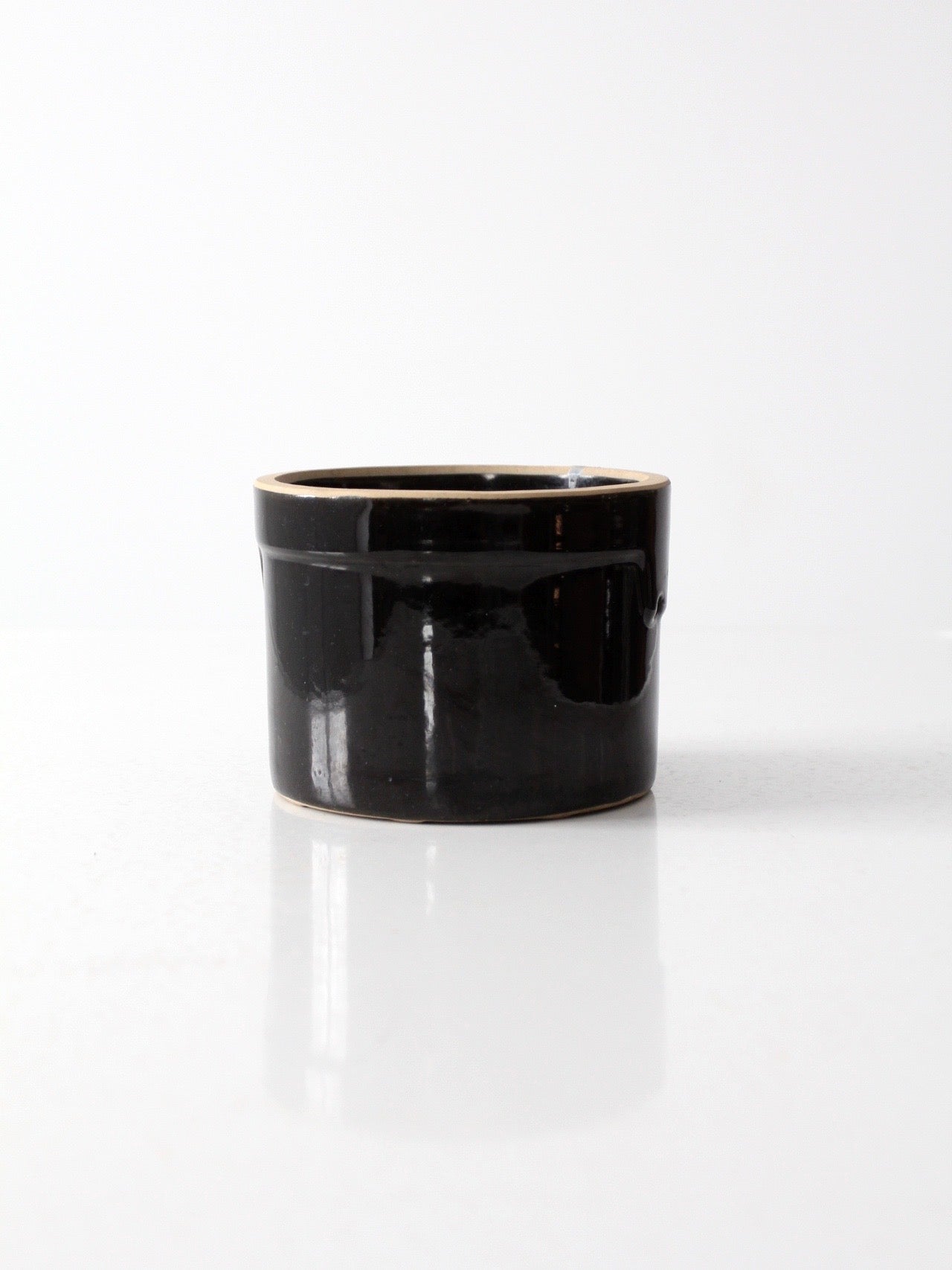 vintage small stoneware crock