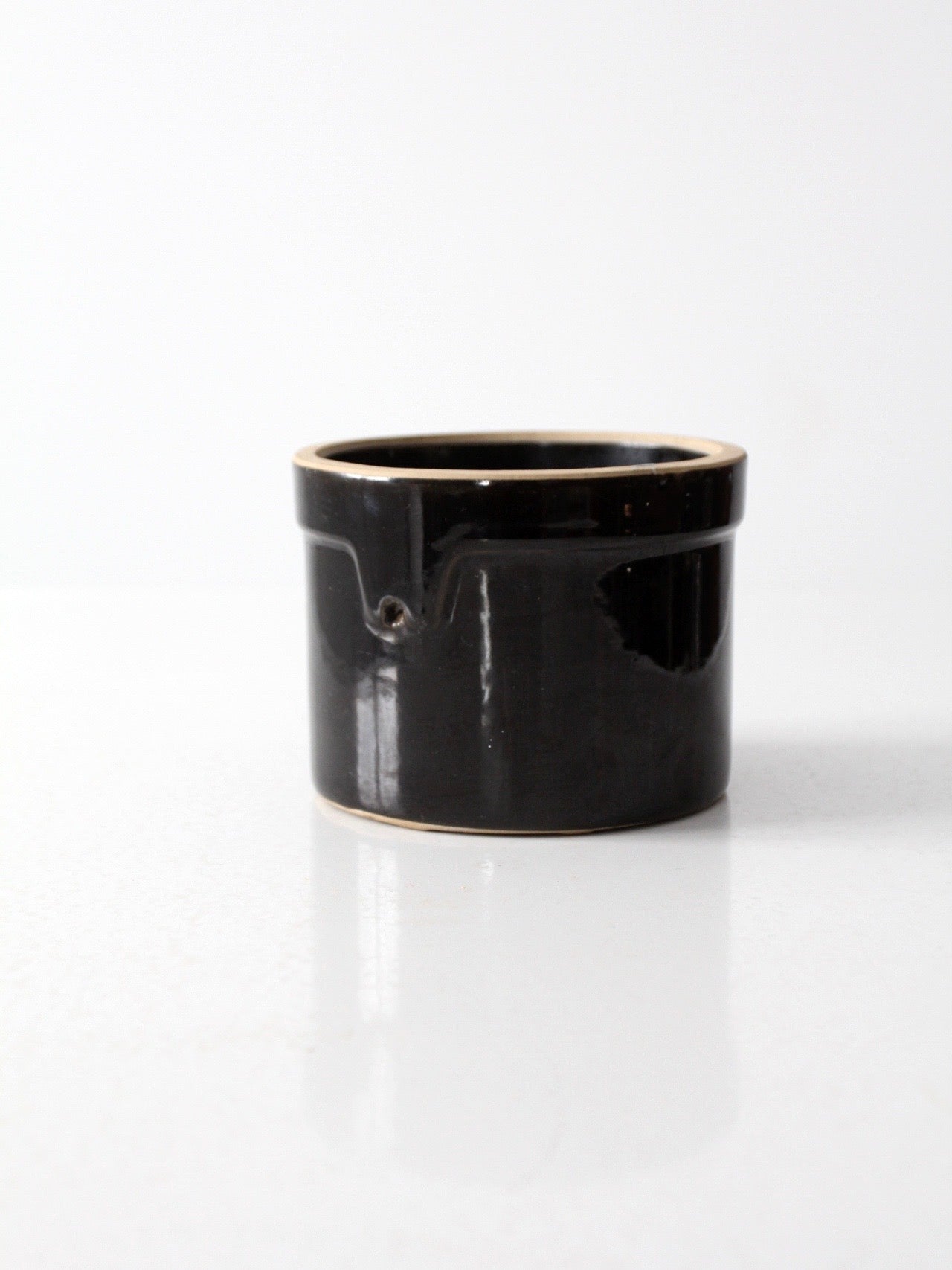 vintage small stoneware crock