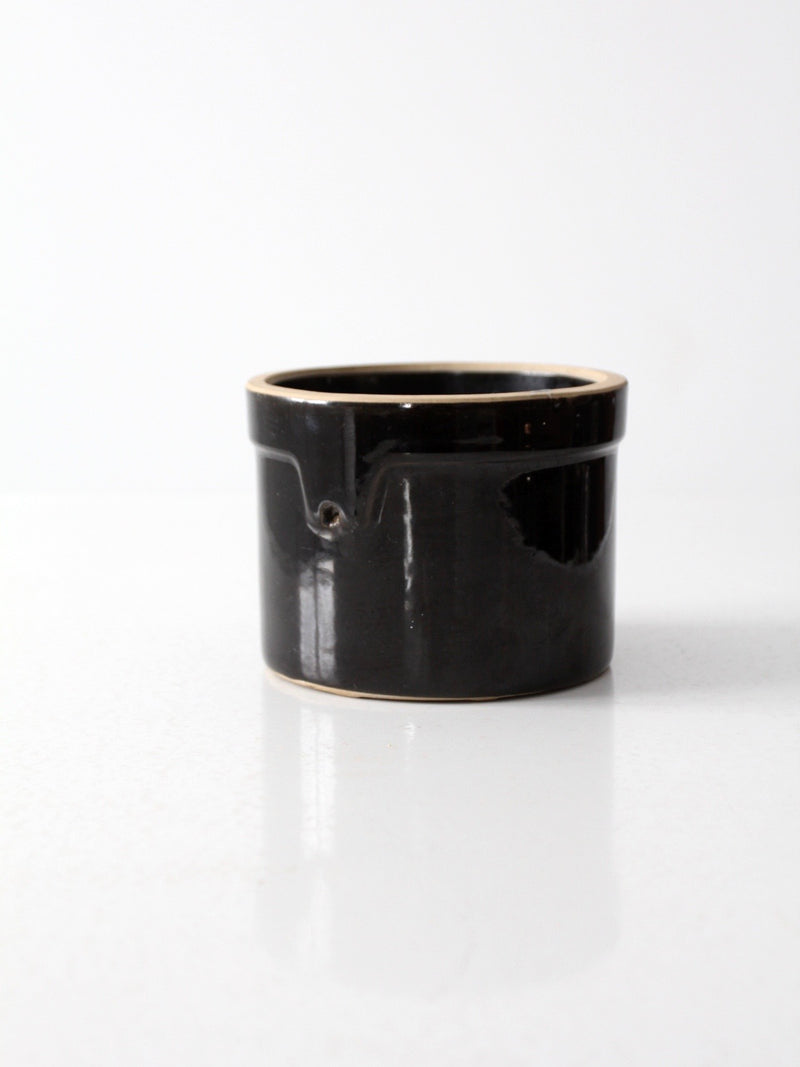 vintage small stoneware crock