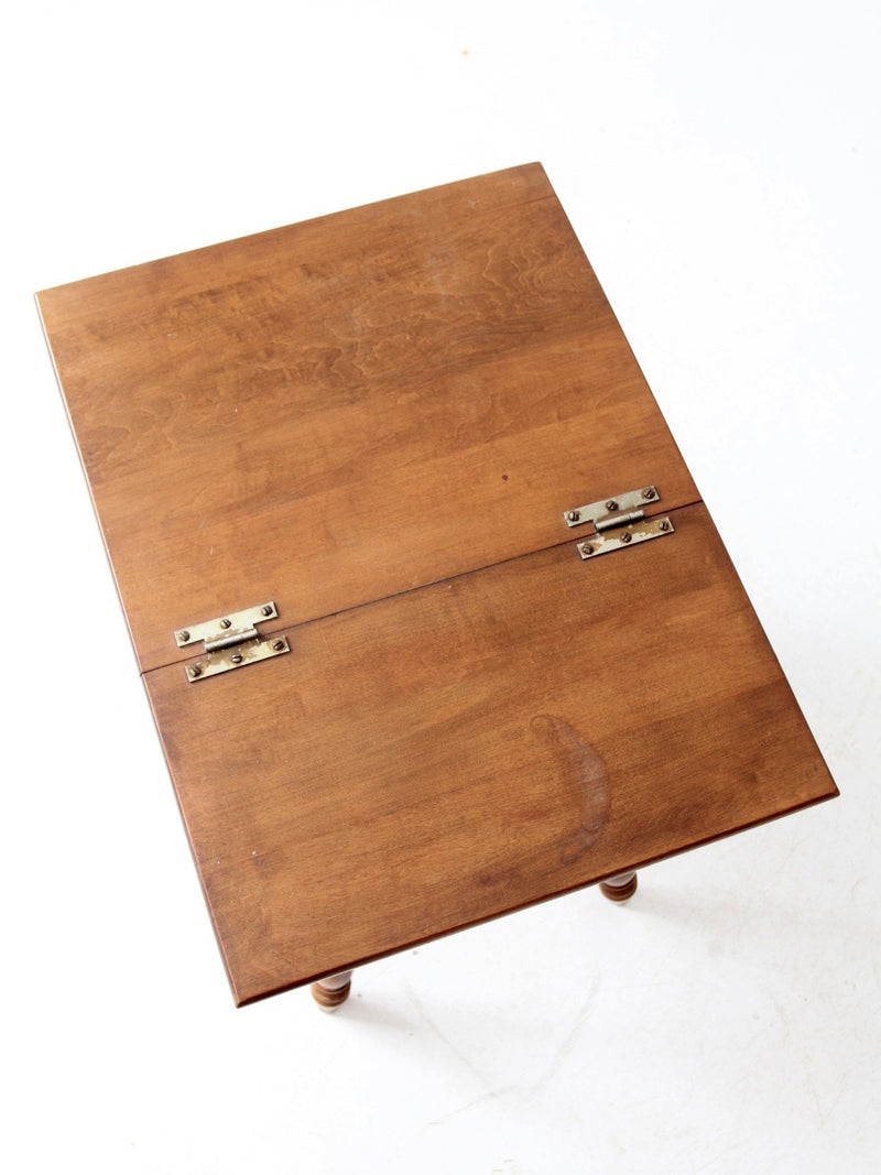 mid-century Heywood-Wakefield dough box side table