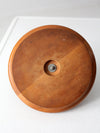 vintage walnut nutcracker bowl