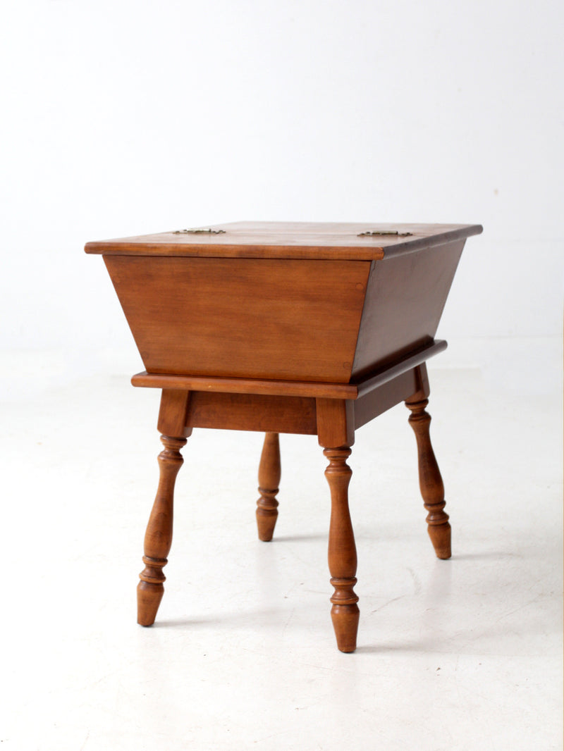 mid-century Heywood-Wakefield dough box side table