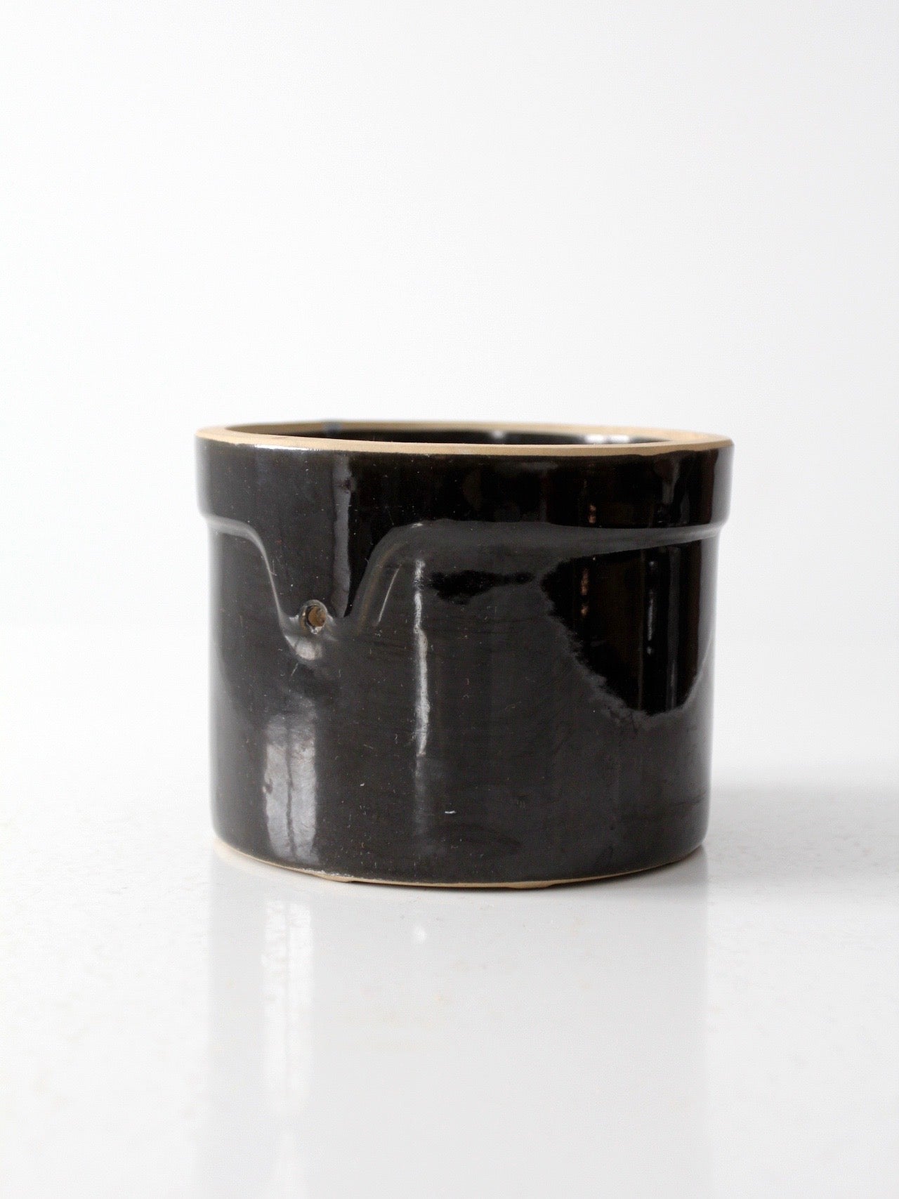 vintage small stoneware crock