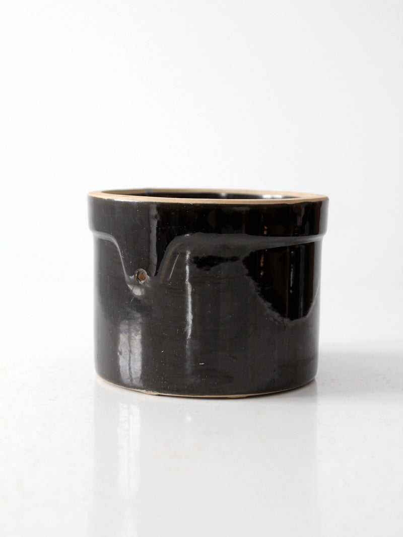 vintage small stoneware crock