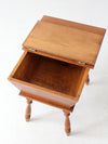 mid-century Heywood-Wakefield dough box side table
