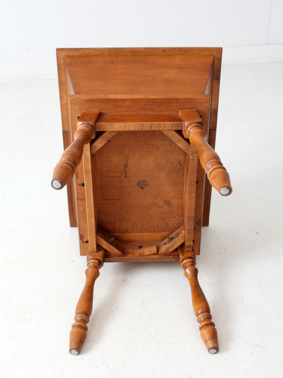 mid-century Heywood-Wakefield dough box side table